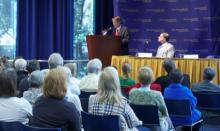 An event in The Commonwealth Club's Blue Room auditorium in downtown San Francisco Commonwealth Club Image