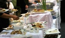Buffet table from an event at The Club commonwealth.hostpyramid.net Image